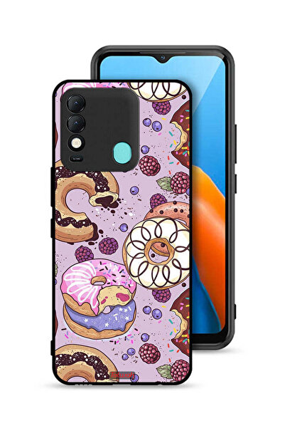 Tolwak غطاء حماية لهاتف تكنو سبارك 8 برسومات دونات