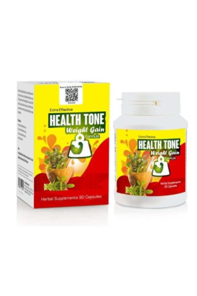 Health tone مكمل عشبي لزيادة الوزن | زيادة سريعة وآمنة للوزن | 90 كبسولة | للرجال والنساء