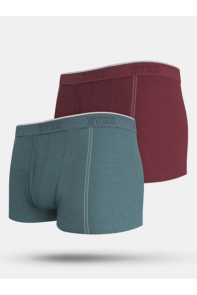 XYXX By Styli Pack of 2 - Logo Waistband Cotton Trunks