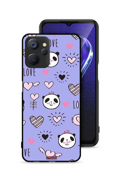 Tolwak غطاء حماية لهاتف Realme 9i 5G بطبعة حب ورسومات باندا