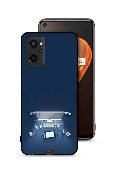 Tolwak غطاء حماية لجهاز Realme 9i 4G بتصميم فني لمكتب الكمبيوتر