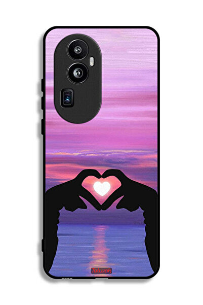 Tolwak غطاء حماية لهاتف Oppo Reno10 Pro Plus - قلب وقمر