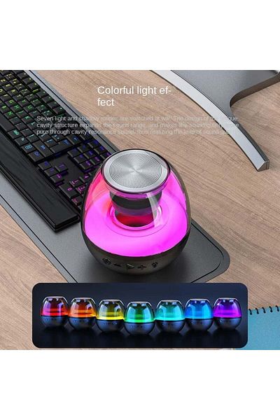divendi-ro Mini portable speaker with extra bass, RGB