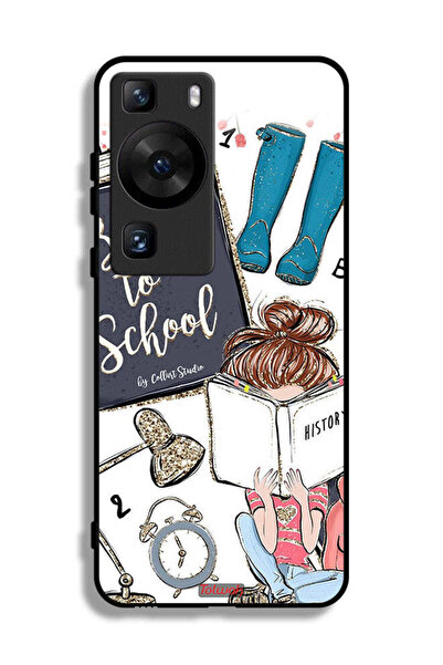 Tolwak غطاء حماية لهاتف هواوي P60 بتصميم فتاة مدرسية تقرأ التاريخ