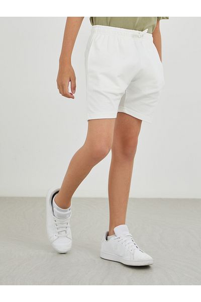 Styli Solid Regular Fit Shorts with Drawstring