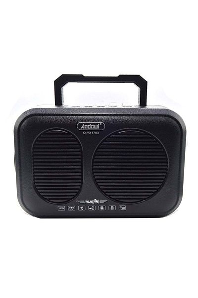 divendi-ro Speaker with LED lighting system, Solar charging, 2 bulbs, USB, MP3, Bluetooth