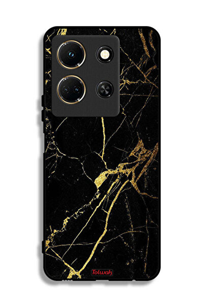 Tolwak غطاء حماية لهاتف إنفينيكس نوت 30 - رخام متصدع