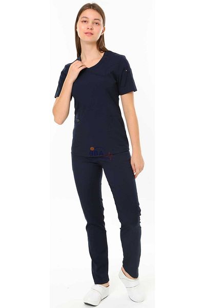 İBA MEDİKAL Costum medical ISOFT (croială slim) bleumarin pentru femei