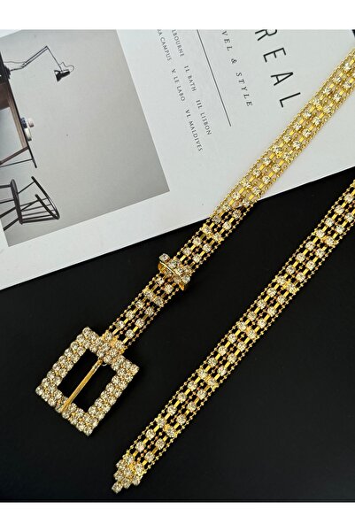 TABA BUTİK Curea pentru femei din aur cu detaliu de piatră