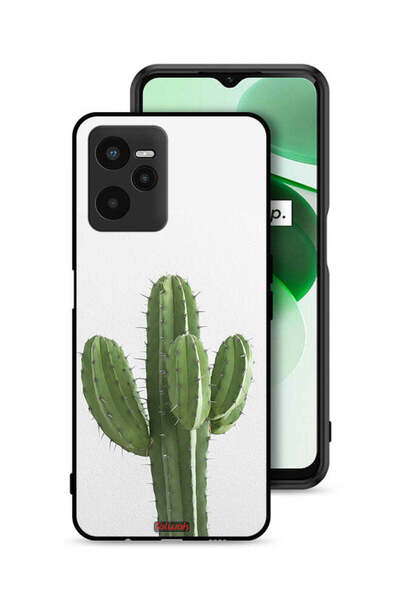 Tolwak غطاء حماية لهاتف Realme C35 بنقشة نبات الصبار