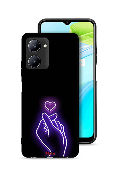 Tolwak غطاء حماية لهاتف Realme C33 - قلب صغير قابل للطي