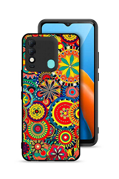 Tolwak غطاء حماية لهاتف تكنو سبارك 8 بنمط ماندالا ملون