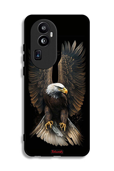 Tolwak غطاء حماية لهاتف Oppo Reno10 Pro Plus بتصميم أجنحة نسر منتشرة