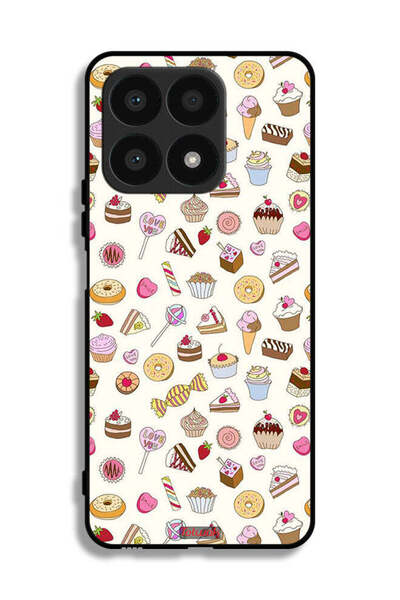 Tolwak غطاء حماية لهاتف Honor X8a بنمط العناصر المفضلة