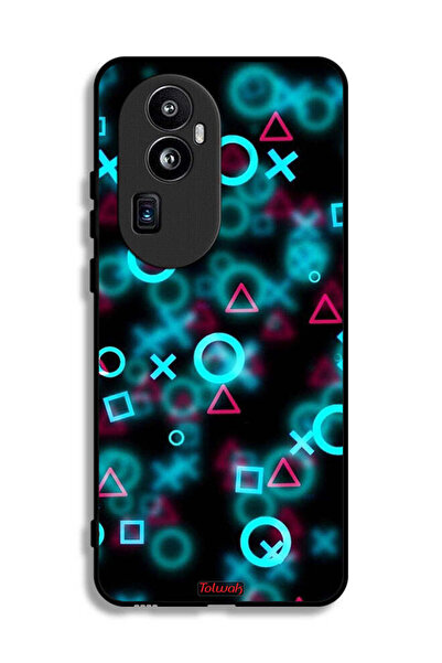 Tolwak غطاء حماية لهاتف Oppo Reno10 Pro Plus برسومات أيقونات لعبة الحبار الصغيرة