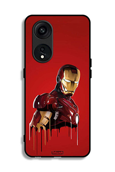 Tolwak غطاء حماية لهاتف Oppo Reno 8T 5G برسومات الرجل الحديدي