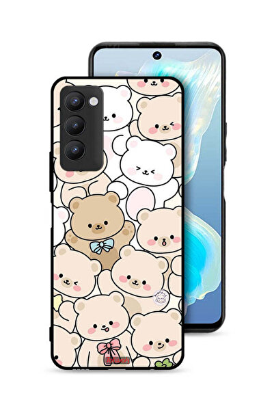 Tolwak غطاء حماية لهاتف تكنو كامون 18 بنقشة دببة