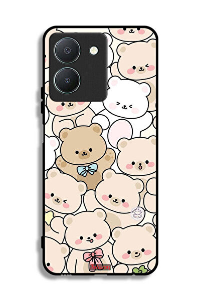 Tolwak غطاء حماية بنقشة دببة لهاتف Vivo Y36 4G