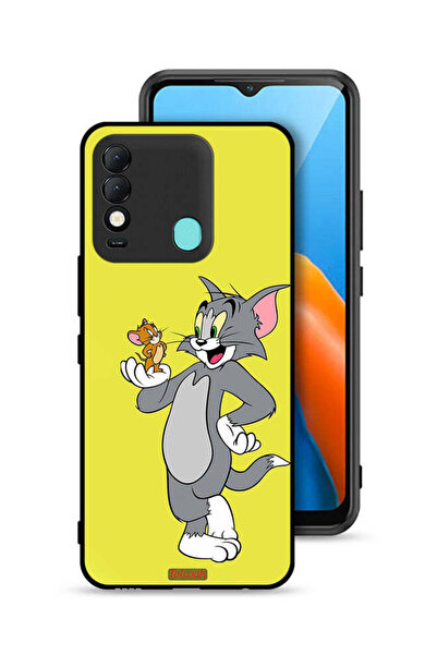 Tolwak غطاء حماية لهاتف تكنو سبارك 8 بتصميم توم وجيري