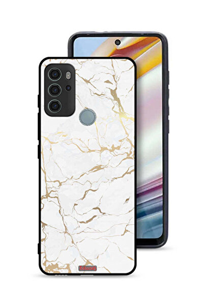 Tolwak غطاء حماية لهاتف موتورولا موتو جي 60 إس بنمط رخامي