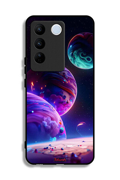 Tolwak غطاء حماية لهاتف Vivo V27 بنمط كوكبي