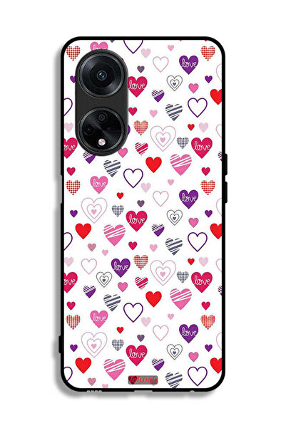 Tolwak غطاء حماية لهاتف Oppo A98 5G برسومات قلوب