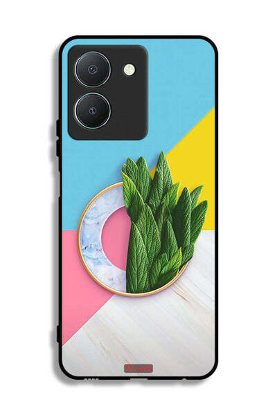 Tolwak غطاء حماية لهاتف Vivo Y36 4G بنقشة أوراق تجريدية