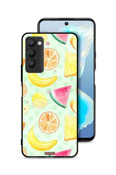 Tolwak غطاء حماية لهاتف تكنو كامون 18 برسومات فنية بألوان مائية وفواكه