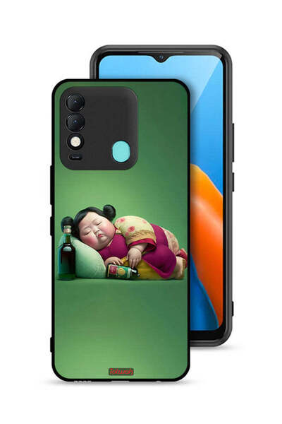 Tolwak غطاء حماية لهاتف تكنو سبارك 8 - فتاة سمينة