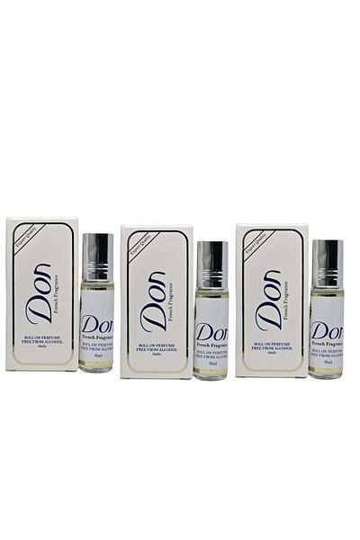 RİVAS Roll-On Fragrance-Free Perfume Oil by Rivas, 6 ml, Pack of 3