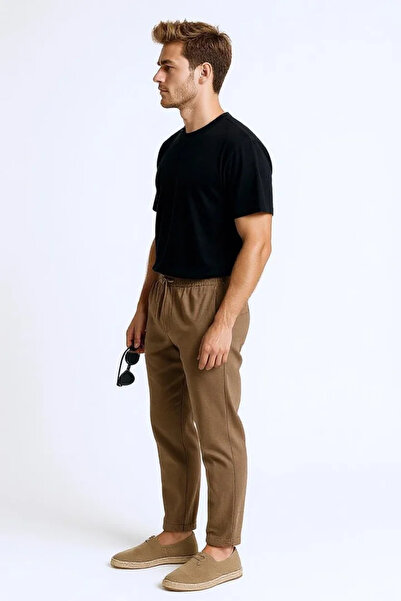 MD1974 Drawstring Linen Trousers