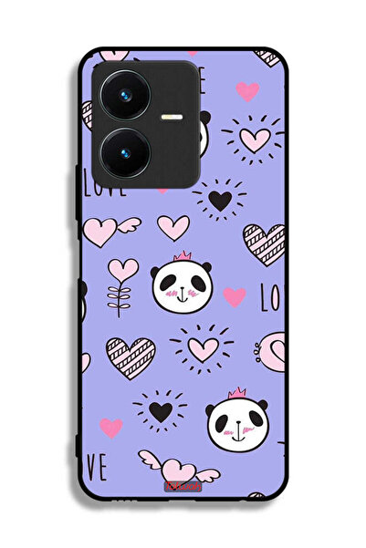 Tolwak غطاء حماية Vivo Y22s بتصميم Love And Panda Doodle
