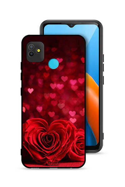 Tolwak غطاء حماية لهاتف تكنو بوب 5 بتصميم زهور على شكل قلب وفن تجريدي