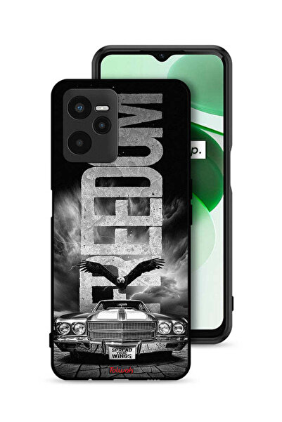 Tolwak Realme C35 Protective Case Cover Freedom Art