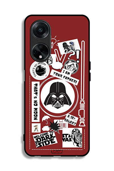 Tolwak غطاء حماية لهاتف Oppo F23 5G ملصق "مرحبًا بكم في الجانب المظلم"