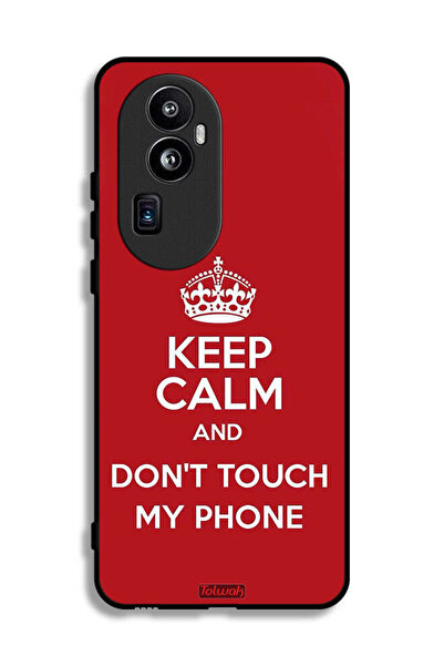 Tolwak جراب حماية لهاتف Oppo Reno10 Pro Plus حافظ على هدوئك ولا تلمس هاتفي