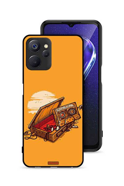 Tolwak غطاء حماية لهاتف Realme 9i 5G مع فن الكاسيت والشريط