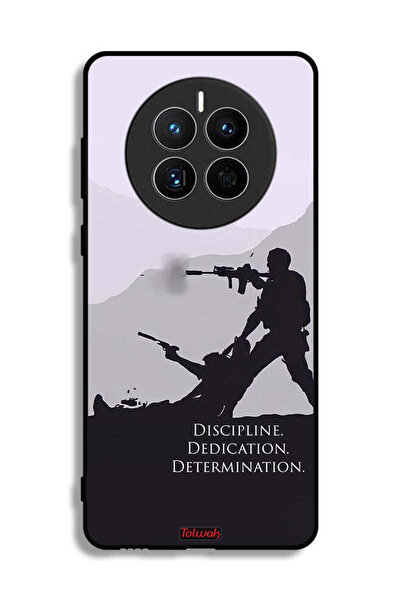 Tolwak غطاء حماية لهاتف هواوي ميت 50E بتصميم "الانضباط والتفاني والتصميم"