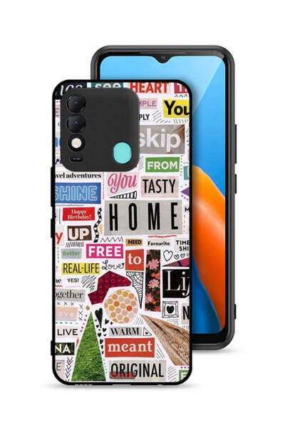 Tolwak غطاء حماية لهاتف Tecno Spark 8 مع ملصقات أصلية