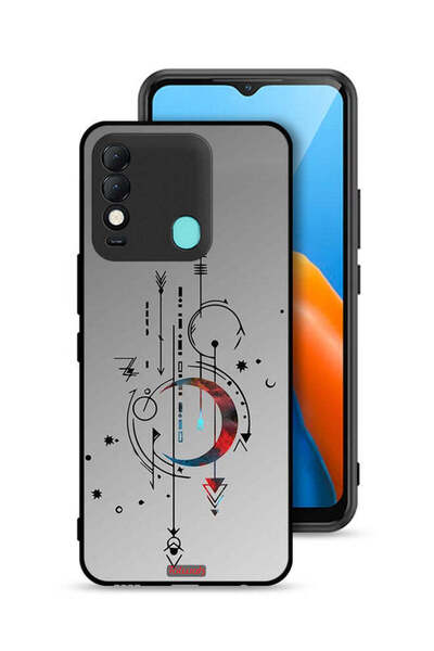 Tolwak غطاء حماية لهاتف تكنو سبارك 8 بنقشة فنية للقمر والسهام