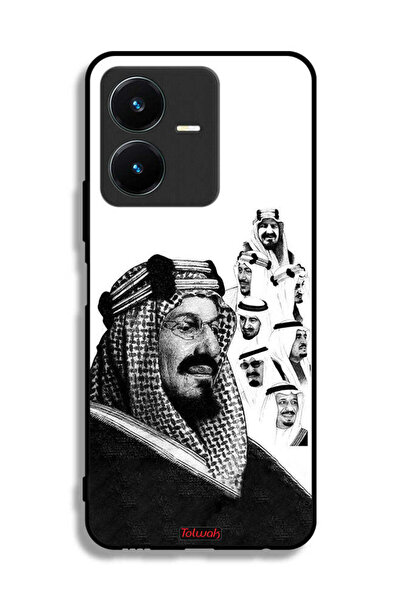 Tolwak غطاء حماية لهاتف فيفو Y22s، ملصق ملوك المملكة العربية السعودية باللون ...