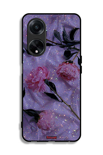 Tolwak غطاء حماية لهاتف Oppo F23 5G بنقشة ورود لامعة