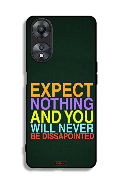 Tolwak غطاء حماية Oppo A58 5G لا تتوقع شيئًا ولن تشعر بخيبة الأمل أبدًا