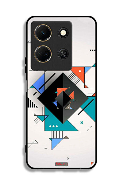 Tolwak غطاء حماية لهاتف إنفينيكس نوت 30 بأشكال مربعة ومثلثة ونمط تجريدي