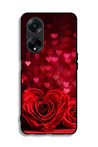 Tolwak غطاء حماية Oppo A1 5G بتصميم زهور على شكل قلب وفن تجريدي