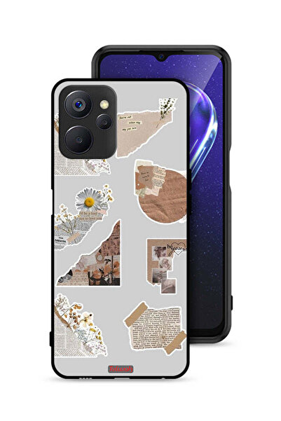 Tolwak غطاء حماية لهاتف Realme 9i 5G بقطع من الملصقات الورقية