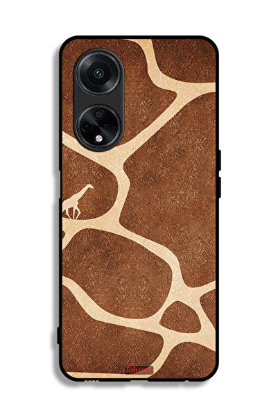 Tolwak غطاء حماية لهاتف Oppo A98 5G بنقشة جلد الزرافة