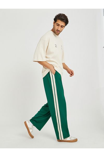 Styli Oversized Open Hem Jogger with Side Tape