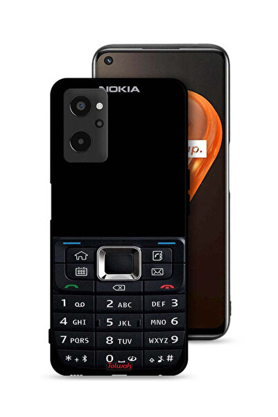 Tolwak Realme 9i 4G Protective Case Cover Old Phone Pattern