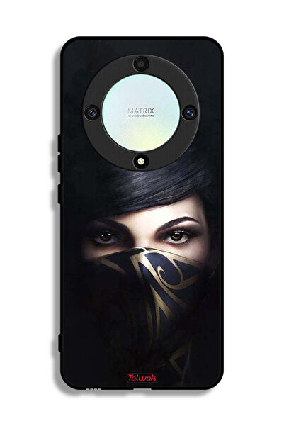 Tolwak غطاء حماية لهاتف Honor X9a بنقشة فتاة محجبة